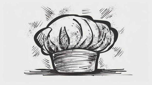 PSD chef hat illustration