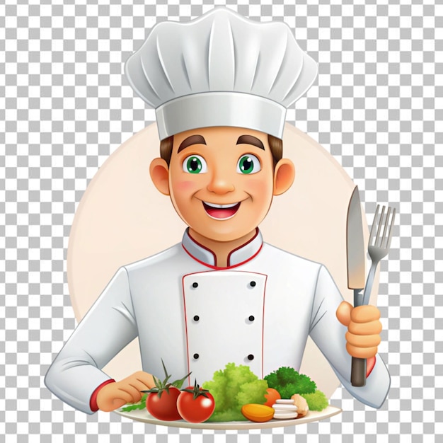 PSD chef illustration