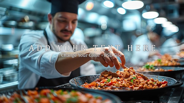 Chef Preparing Delicious Food