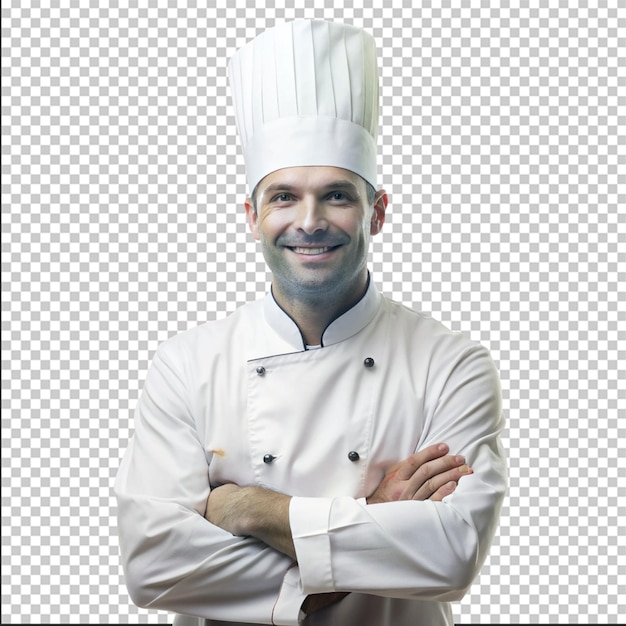 chef in white background