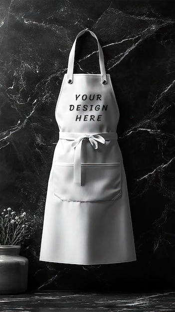 PSD a chefs apron with the words your design on it