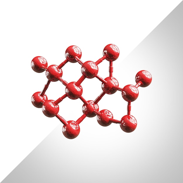 chemical structure and Structural concept Isolated on Transparent background