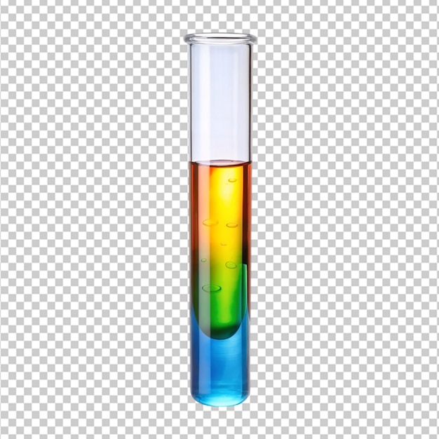 PSD chemical in test tube on transparent background