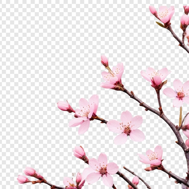 Cherry blossoms isolated on transparent background png