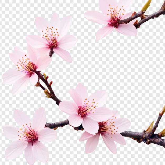 Cherry blossoms isolated on transparent background png