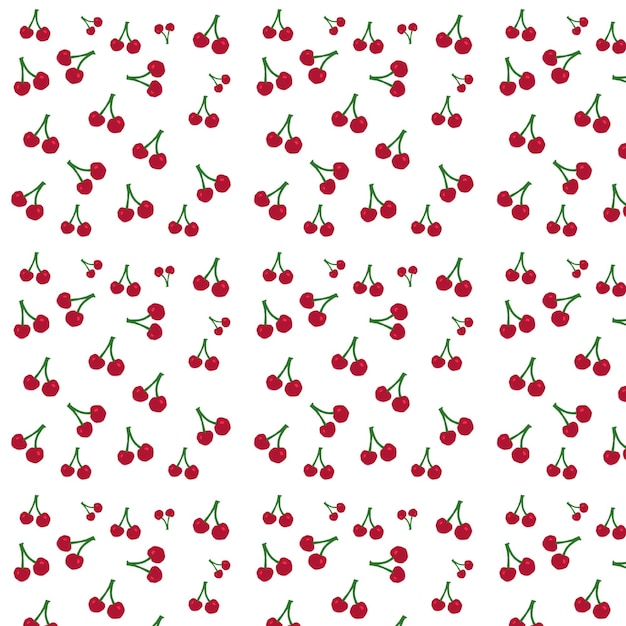 PSD cherry handdrawn pattern