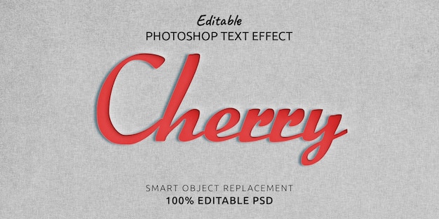 Cherry Photoshop Text Effect