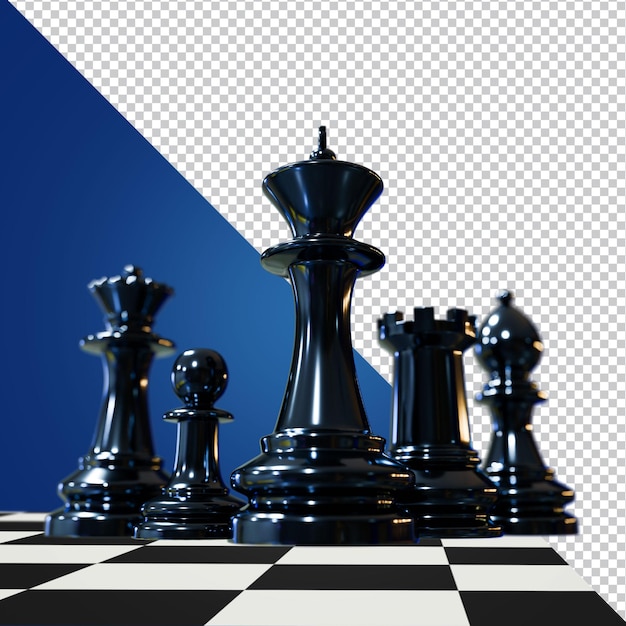 Chess 3D Rendering Isolated Image 