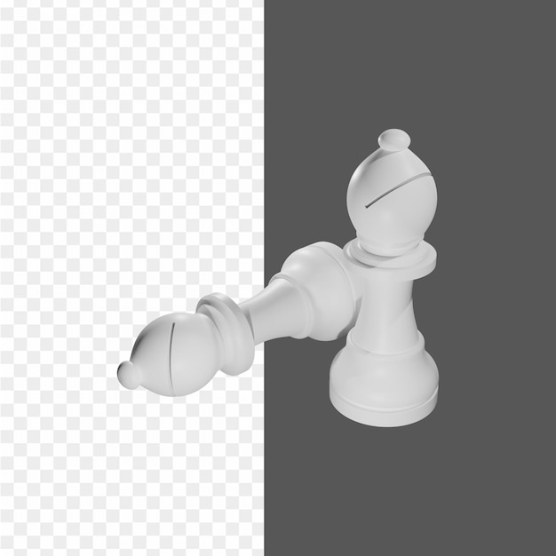 Chess piece king chess piece with a white background