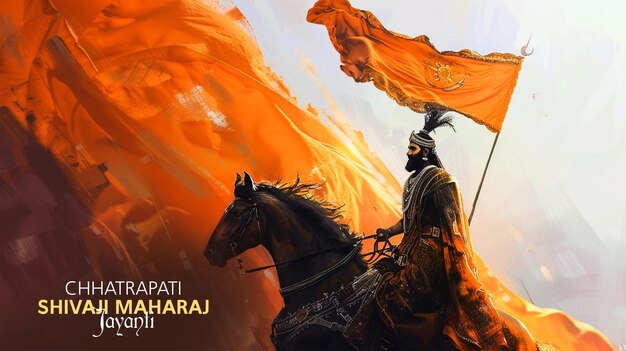 PSD chhatrapati shivaji maharaj jayanti social media feed template with indian maratha warrior king