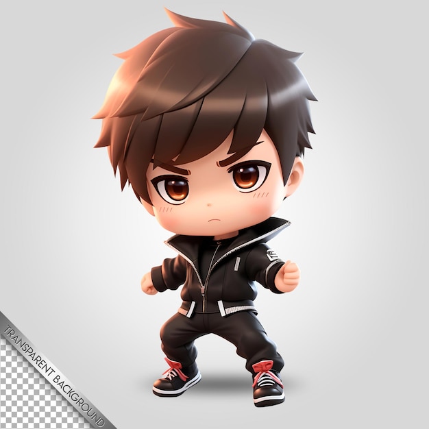 chibi character cute cartoon transparent background