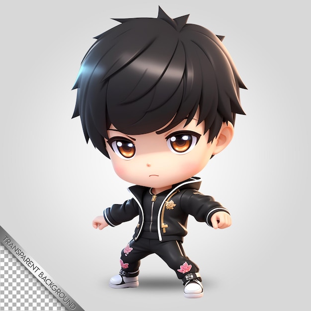 chibi character cute cartoon transparent background