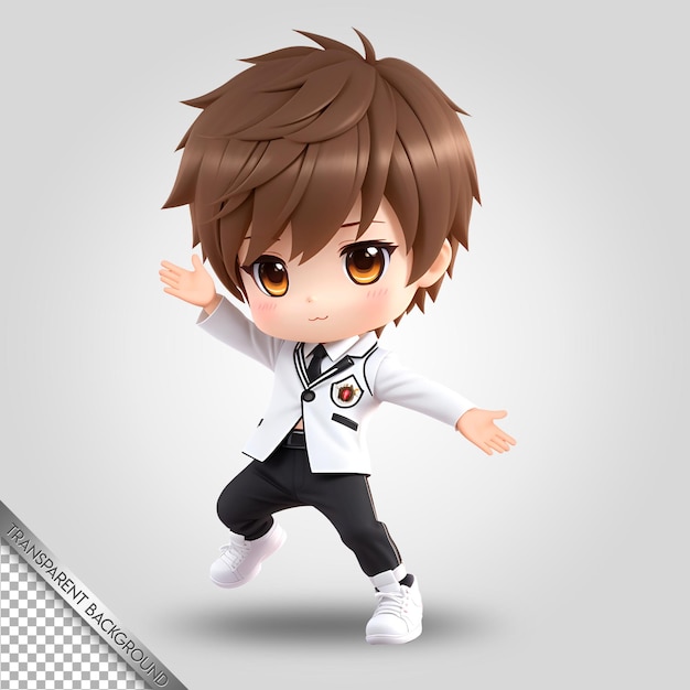 chibi character cute cartoon transparent background