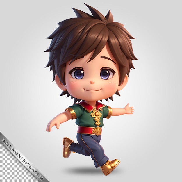 chibi character cute cartoon transparent background