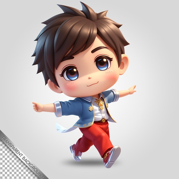 chibi character cute cartoon transparent background