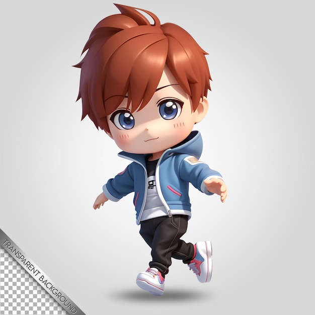 chibi character cute cartoon transparent background