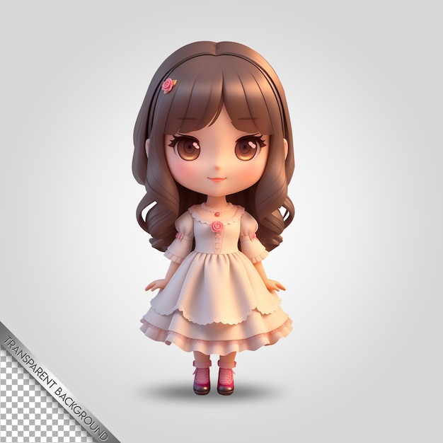 chibi character cute cartoon transparent background