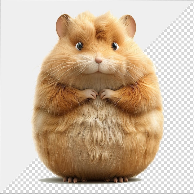 PSD chibi hamster cartoon illustration adorable hamster cartoon design character