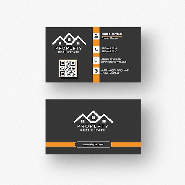 Chic Business Card for Residential Property Agents