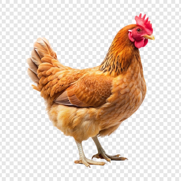 PSD a chicken is standing on a transparent background