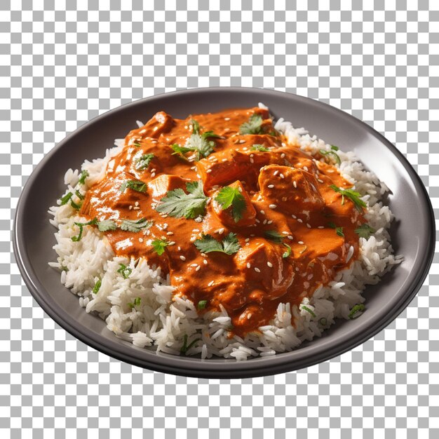 PSD chicken masala on transparent background