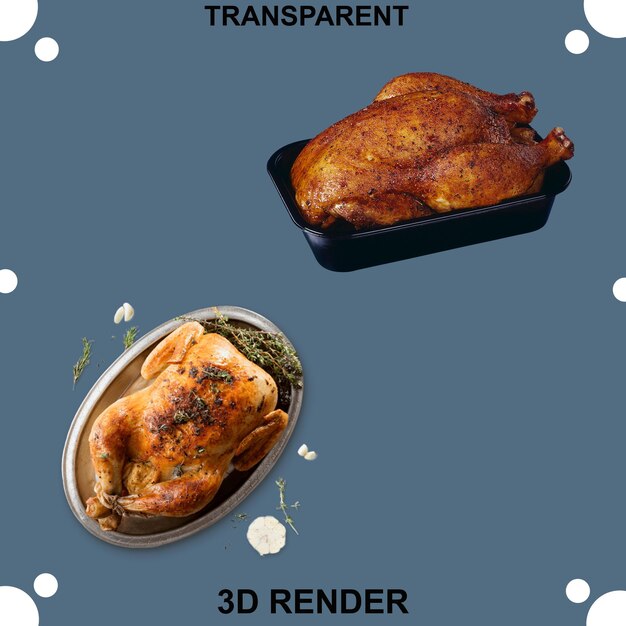 PSD chicken tikka transparent background