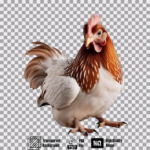 Chicken on transparent background 1