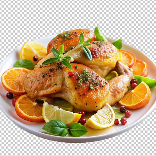 PSD chicken with citruses and spices