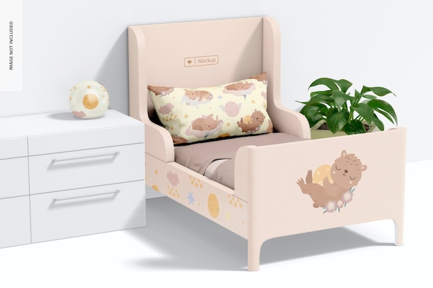 Child Bed Mockup