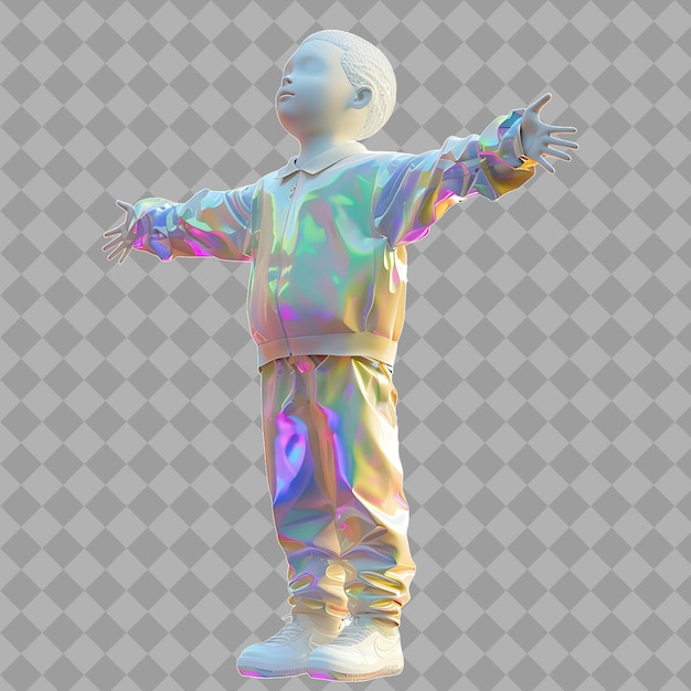 Child Reality Warper With Omnipotent Form Reality Manipulati Isolated High Quality Character Render