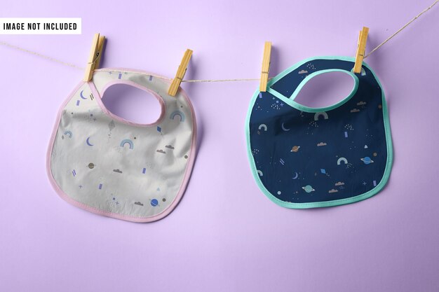 PSD child's bib mockup