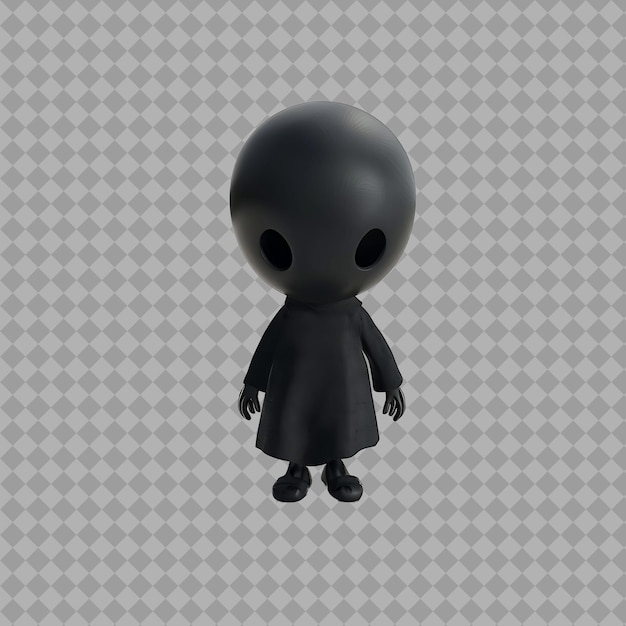 PSD child shadow with dark form shadow manipulation invisibility isolated high quality character render