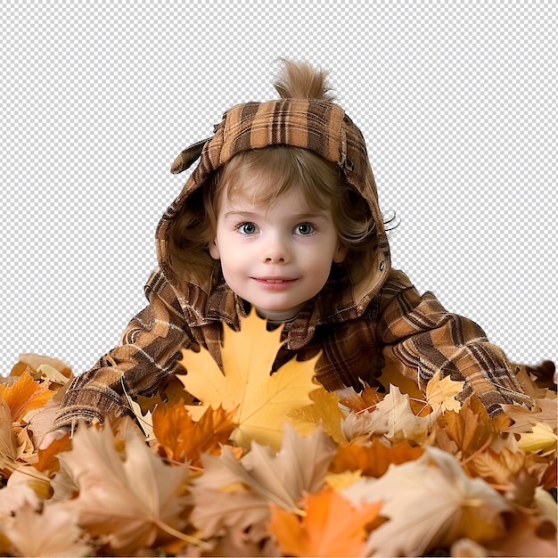 PSD a child wearing a jacket that says a on it