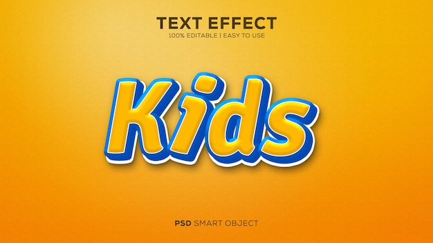 Children PSD Text effect. Editable and easy to use.