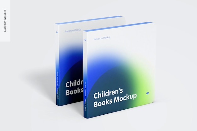 Children's Books Cover Mockup