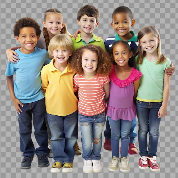 PSD children on transparent background