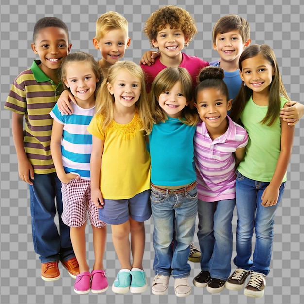 PSD children on transparent background