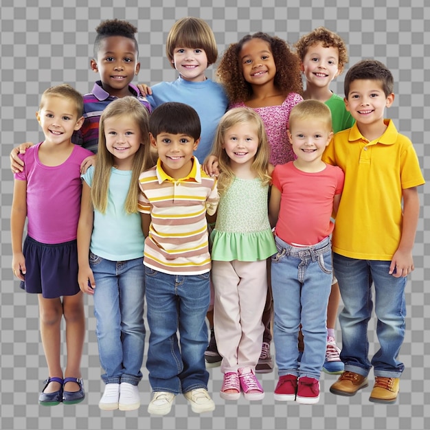 PSD children on transparent background