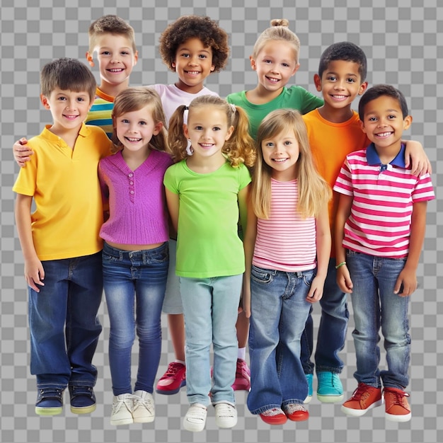 PSD children on transparent background