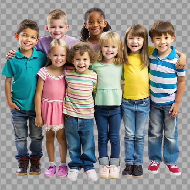 PSD children on transparent background