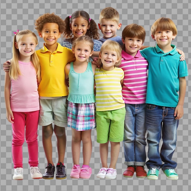 children on transparent background