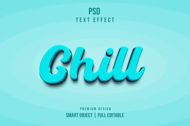 Chill Editable 3D Text Effect