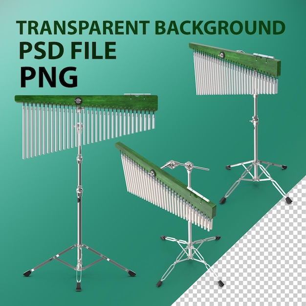 Chimes Percussion Instrument with Stand PNG