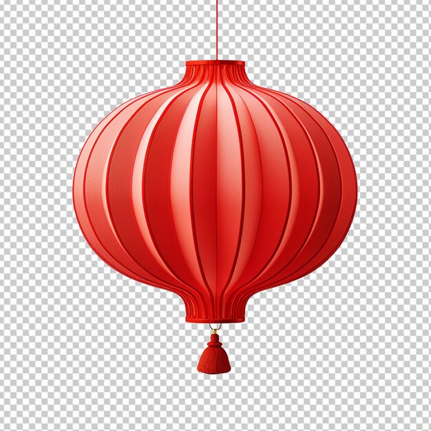 Chinese lantern isolated on transparent background