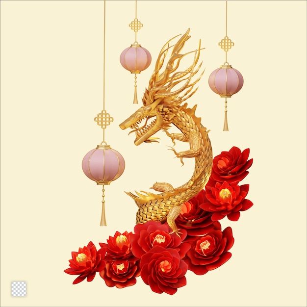 Chinese New Year 3D element