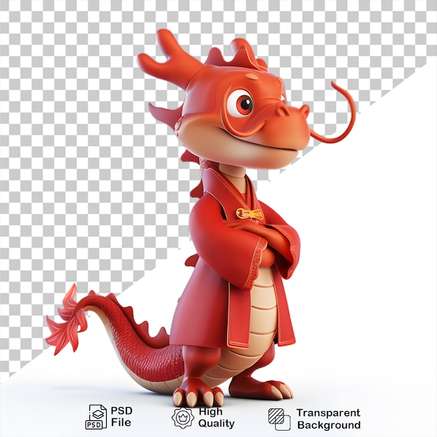 chinese new year lucky dragon isolated on transparent background include png file