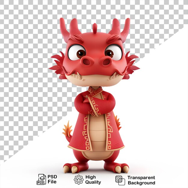 chinese new year lucky dragon isolated on transparent background include png file