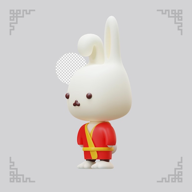 Chinese New Year Of Rabbit 3D Element 03