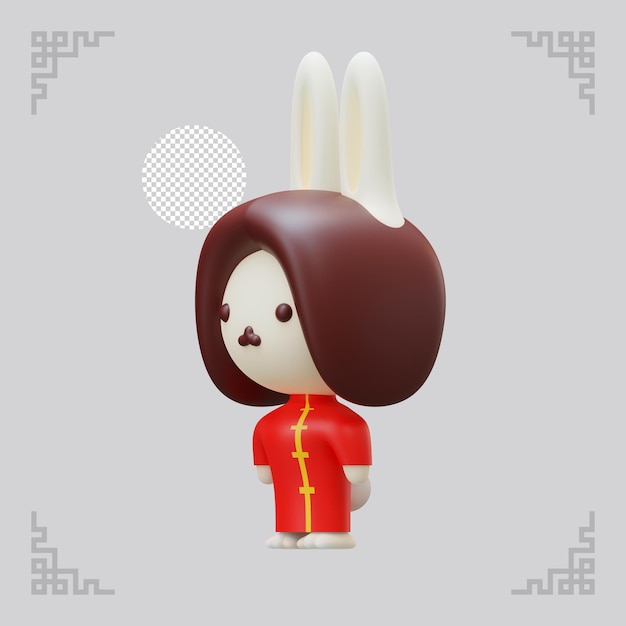 Chinese New Year Of Rabbit 3D Element 07