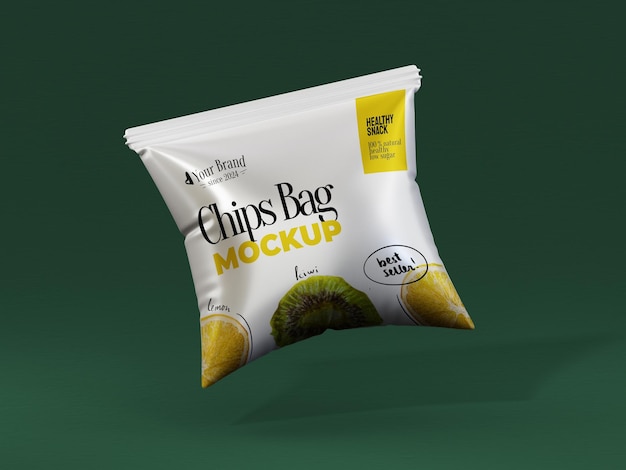 Chip Package Floating Mockup Design